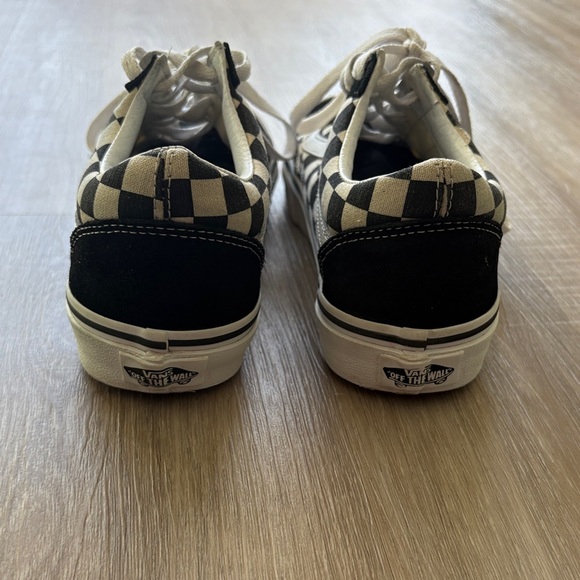 Vans Old Skool Black and White Checkered Sneakers - Picture 4 of 8